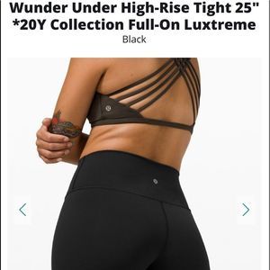 Lululemon Wunder Under High-Rise Tight 25” *20Y Collection Full-On Luxtreme SZ10